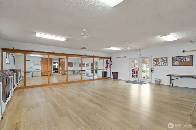 large room in the community clubhouse.  Events are held in this room.