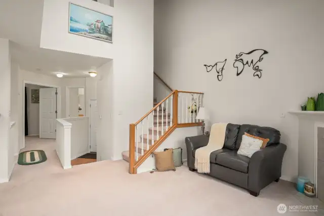 Living Room with Skylight