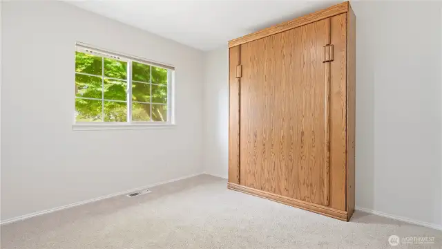 How about a built-in Murphy bed for your guests?  This third bedroom has lots of uses.