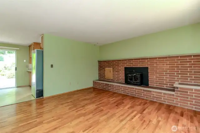 The hardwoods are beautiful.  The living room had carpet on it for years so they have been protected.