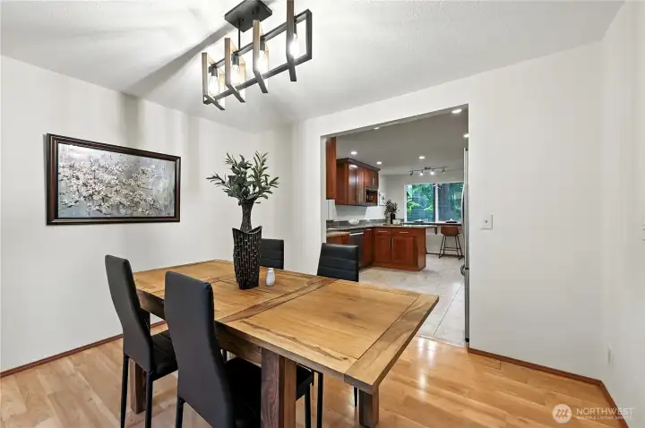 Room still for a storage unit or an expanding table for those larger gatherings.