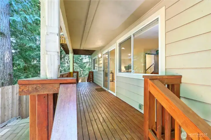 This long lower deck is just asking for a couple of rocking chairs and a cup of coffee...
