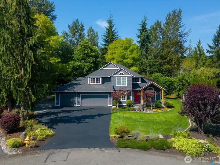 Welcome home to this 2-story craftsman style home on over 2.3 acres. Situated on a cul-de-sac, it offers the perfect blend of privacy within a neighborhood. RV parking and no HOA make this home a dream.