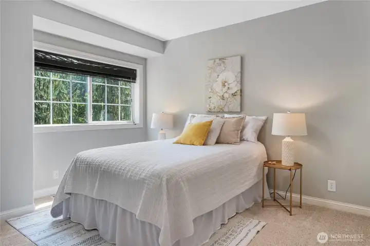 Another of the secondary bedrooms which also offers a closet organizer.