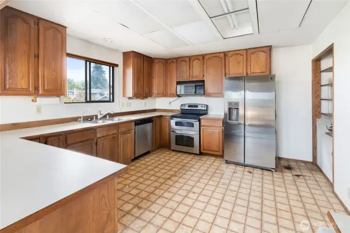 Kitchen in main house.