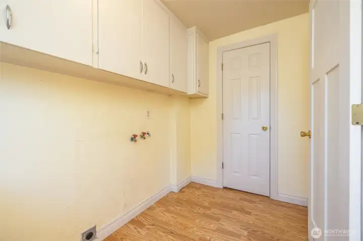Main home Laundry & Water tank inside door