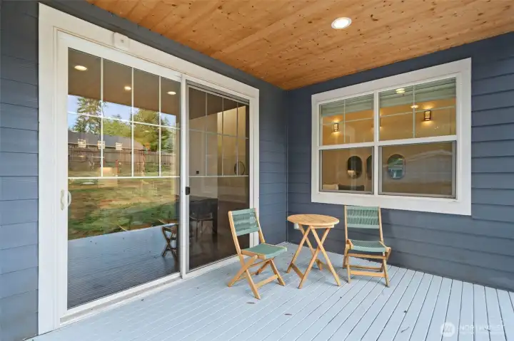 Covered bath patio.
