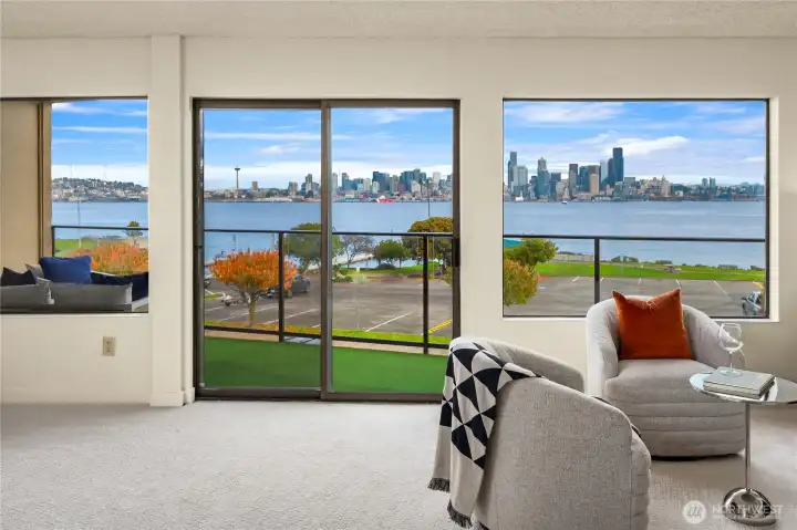 Many condos give you only a sliver of a view. This unit gives you the full width of stunning views that others wish they had.