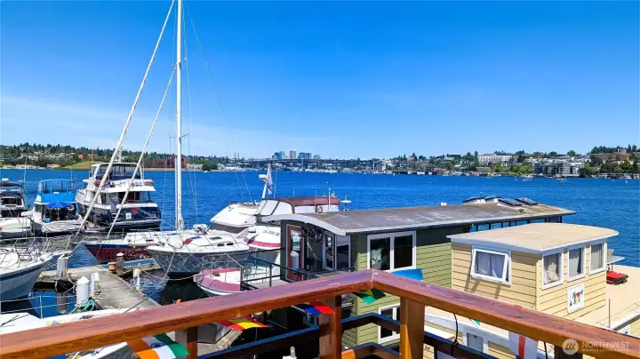 View towards Gasworks Park and University