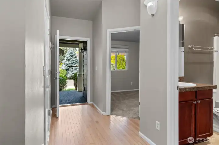 A bright, welcoming entry that opens into a thoughtfully designed f