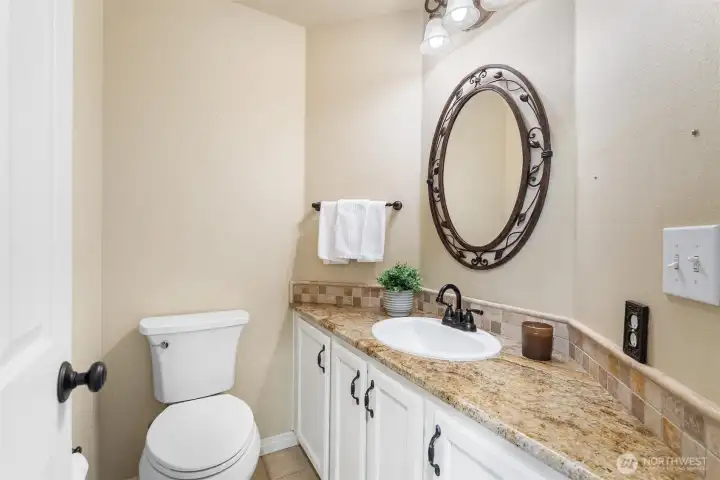 powder room on main floor