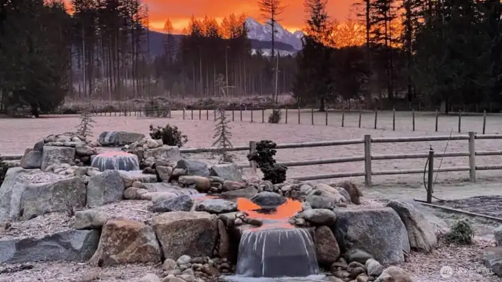 Beautiful sunset from your porch