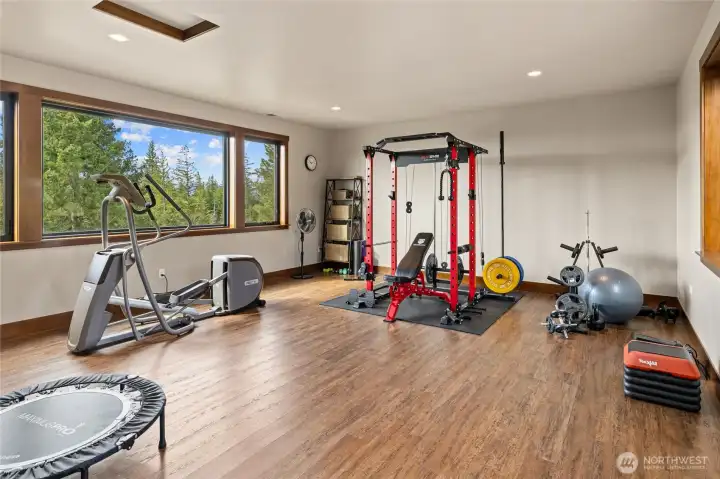 Upstairs: Large Workout Room