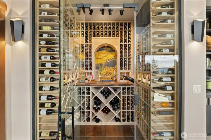 Climate-Controlled Wine Cellar