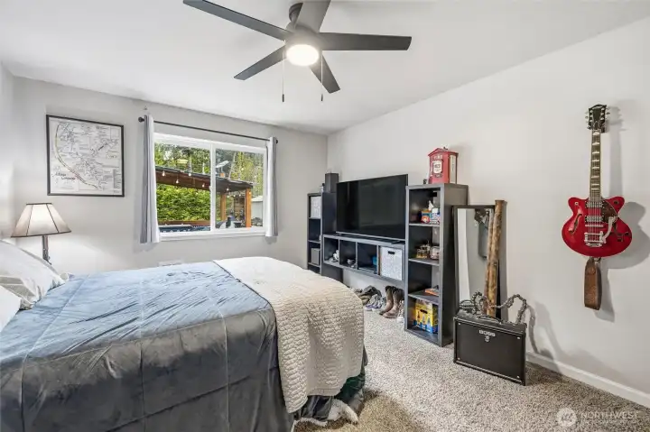 Third bedroom. Built in cabinets stay.