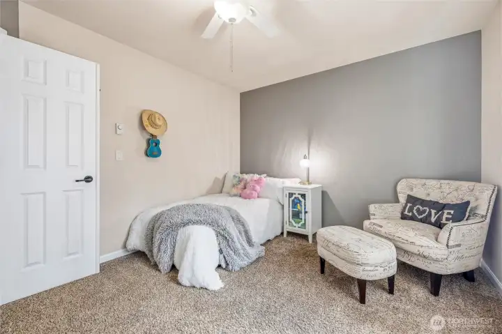 Office off entry currently used as fourth bedroom is bright and spacious.