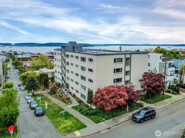 Hadley House Co-op is conveniently located on Queen Anne's South Slope. Just a quick walk to lower Queen Anne, Seattle Center, Climate Pledge, and numerous restaurants.  This part of Queen Anne is quiet and lovely.