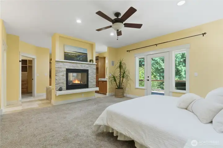 Primary bedroom. Staged.