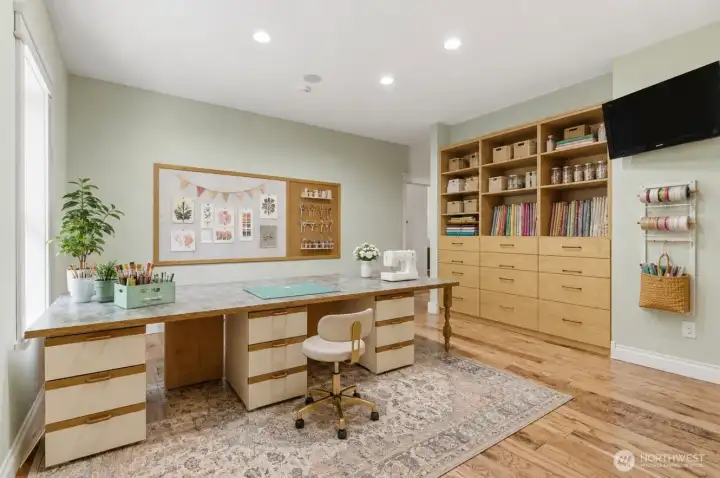 Craft room or home school room, maybe? Virtually staged.