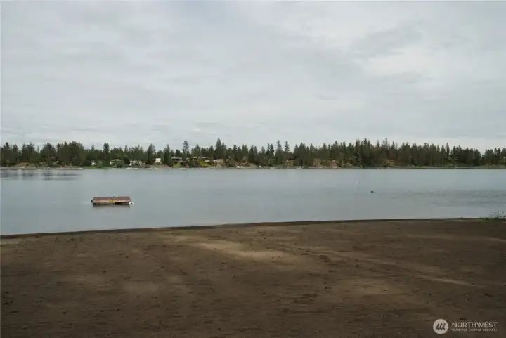 Sandy Beach and swim dock for the community Sandy Beach and swim dock for the community