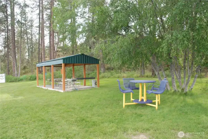 Beach picnic area for the community Beach picnic area for the community