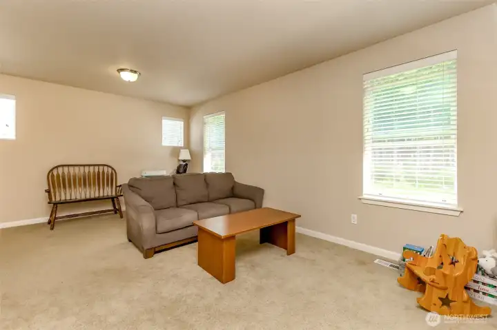 upstairs landing area entertainment or even add a possble bedroom
