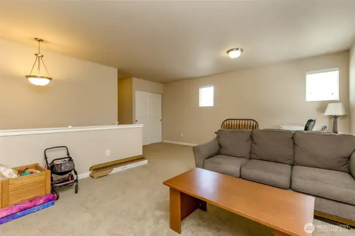 upstairs landing area entertainment area or even add a possible bedroom