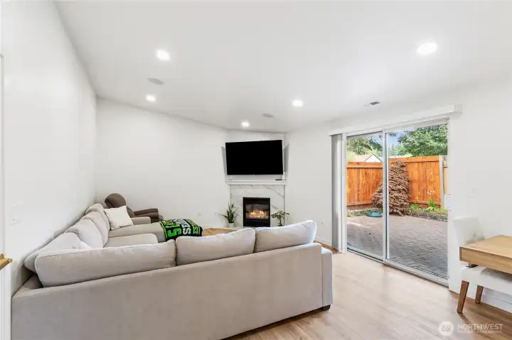Living Room with Fire Place