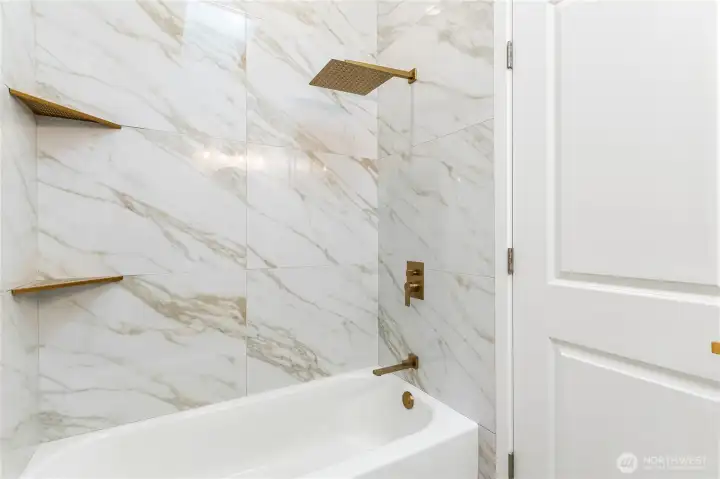 Full bathroom tub and shower