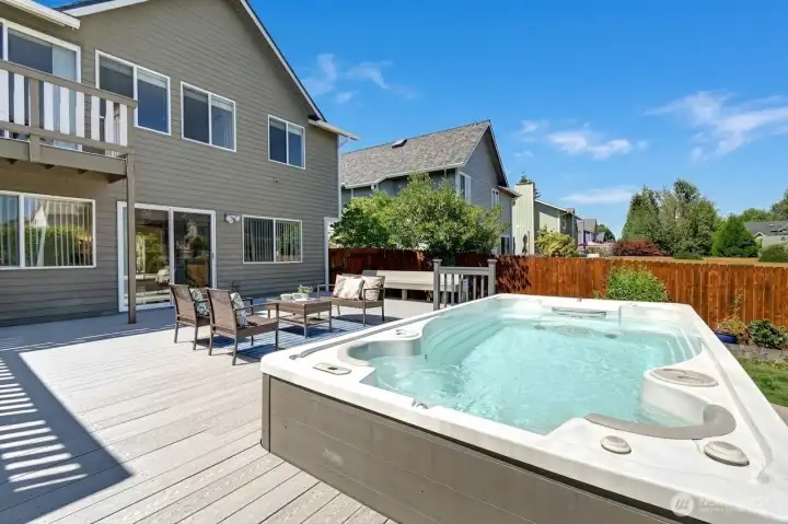 Premium 15-foot swim spa ($25,000 value) for year-round aquatic fitness and relaxation. Premium 15-foot swim spa ($25,000 value) for year-round aquatic fitness and relaxation.