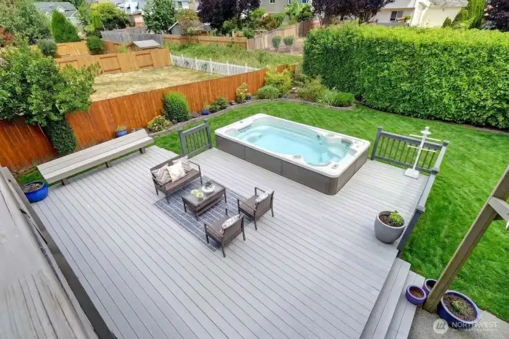 Your private backyard oasis is an entertainer’s dream! Your private backyard oasis is an entertainer’s dream!