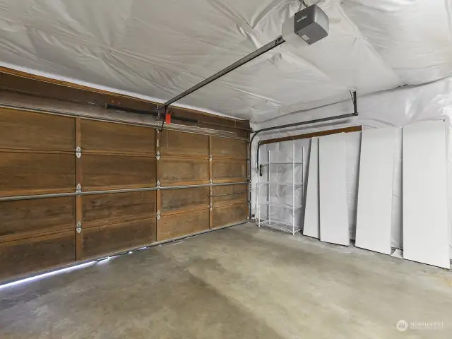 Large Garage with Pull Down Attic Access.