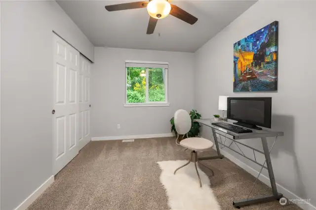 Double the functionality, double the charm! ???? These secondary bedrooms on the main level offer versatility and style, with one easily transforming into the perfect home office space. Work, rest, and relax in style!