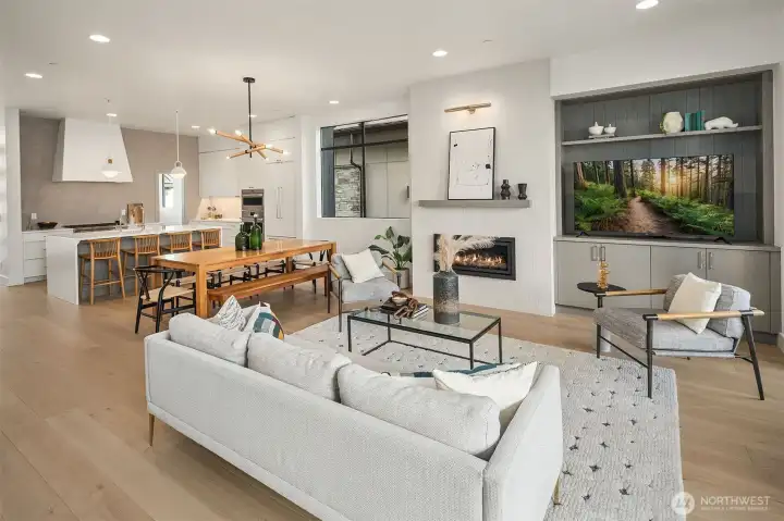 Living area on main level