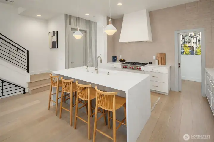 Kitchen on main level