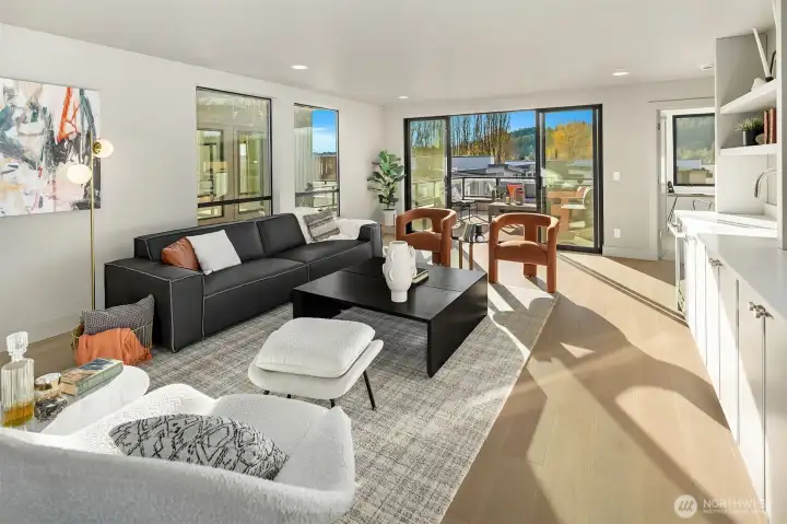 Media room on top floor