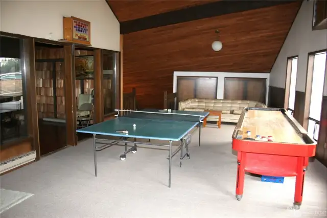 Upper level of the clubhouse has game room nad some exercise equipment for your personal use.