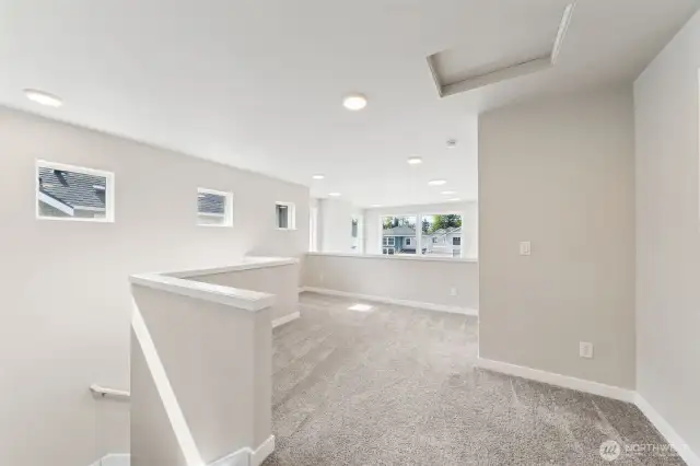 Loft at the top of the stairs