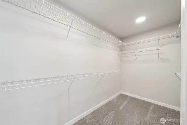 Large walk in closet in Primary