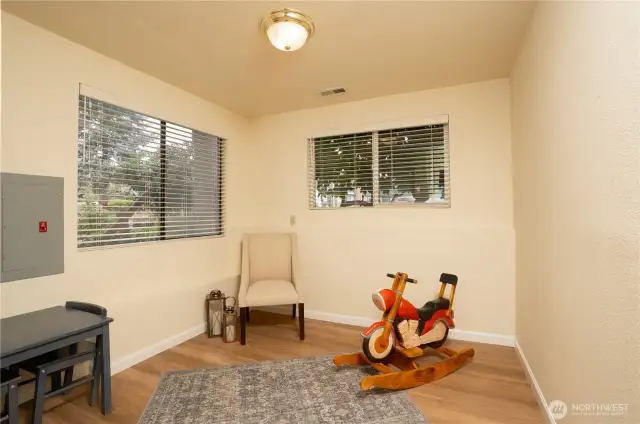 Downstairs bedroom is bigger than it looks