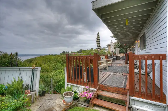Views from the upstairs deck are amazing