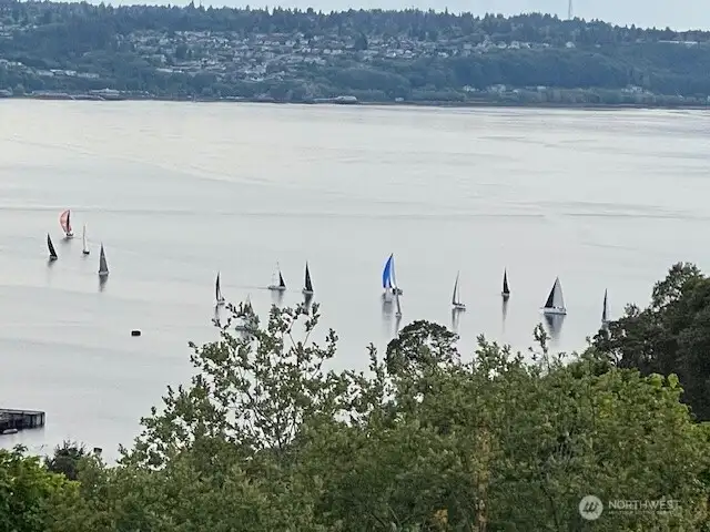 Sailboat races are held every week during the summer months