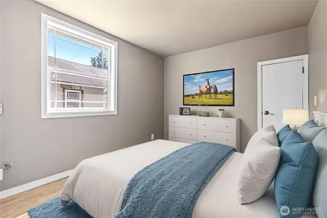 Virtually Staged Bedroom