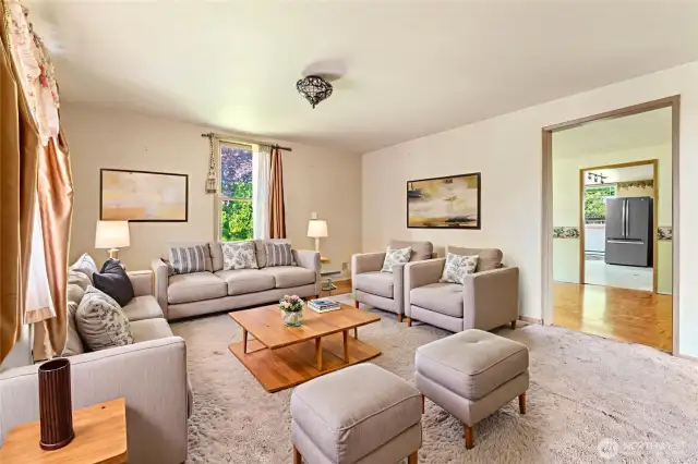 Virtually Staged Living Room