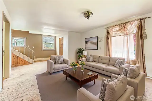 Virtually Staged Living Room