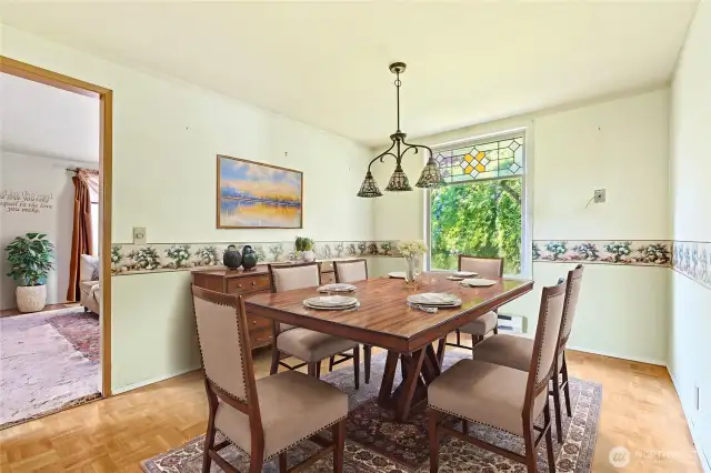 Virtually Staged Dining Room