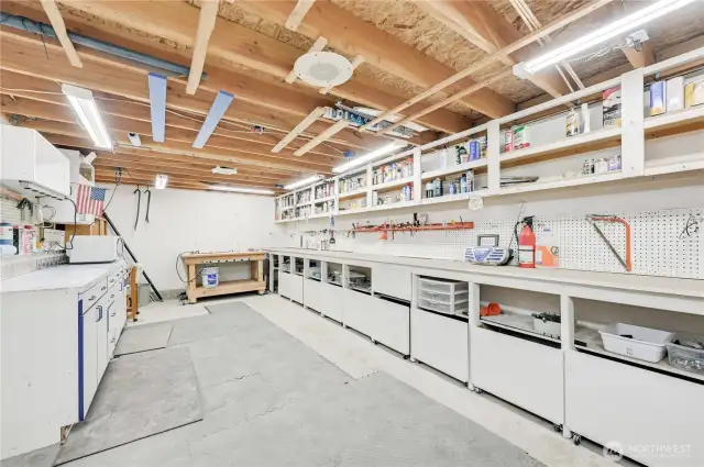 Shop Area inside of Detached Garage