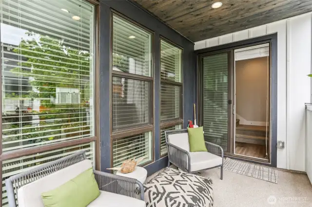 Enjoy Friday night football on your covered deck while listening to the high school bands and cheers of students