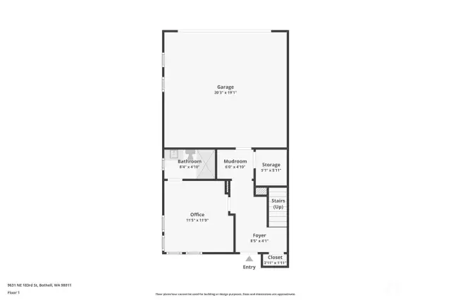 First floor. Storage room is also the laundry room.