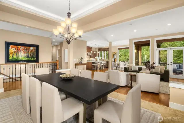 Perfect floor plan for entertaining.